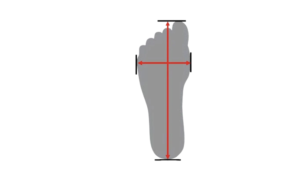 mesurer son pied barefoot
